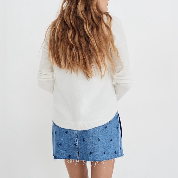 Madewell Peace to All Westlake Pullover Sweater in Coziest Yarn, Size M - Picture 8 of 10